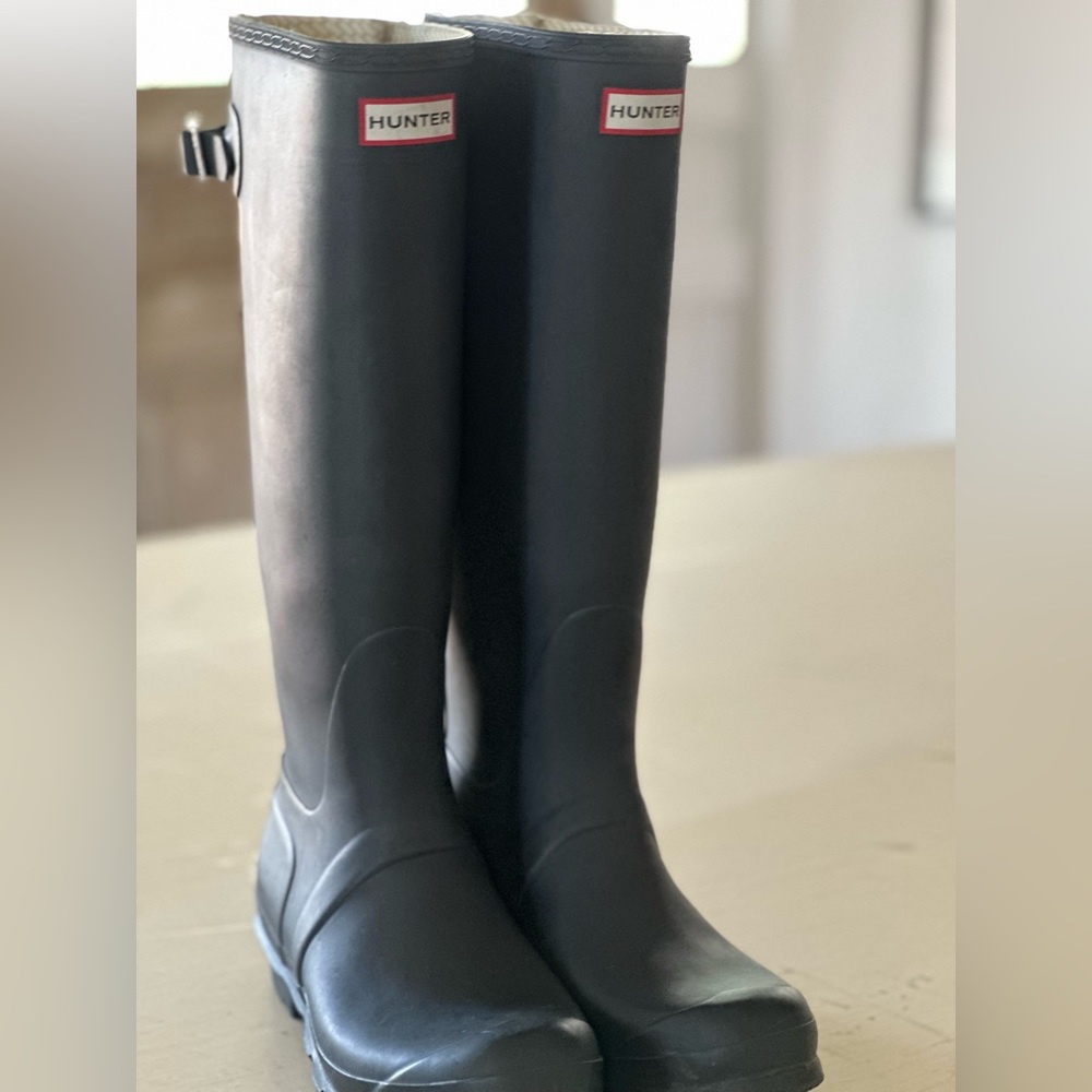 Hunter Navy Women's Rain Boots, Size 9, 40, 41